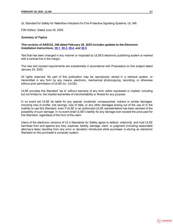 UL 346 PDF UL 346 PDF